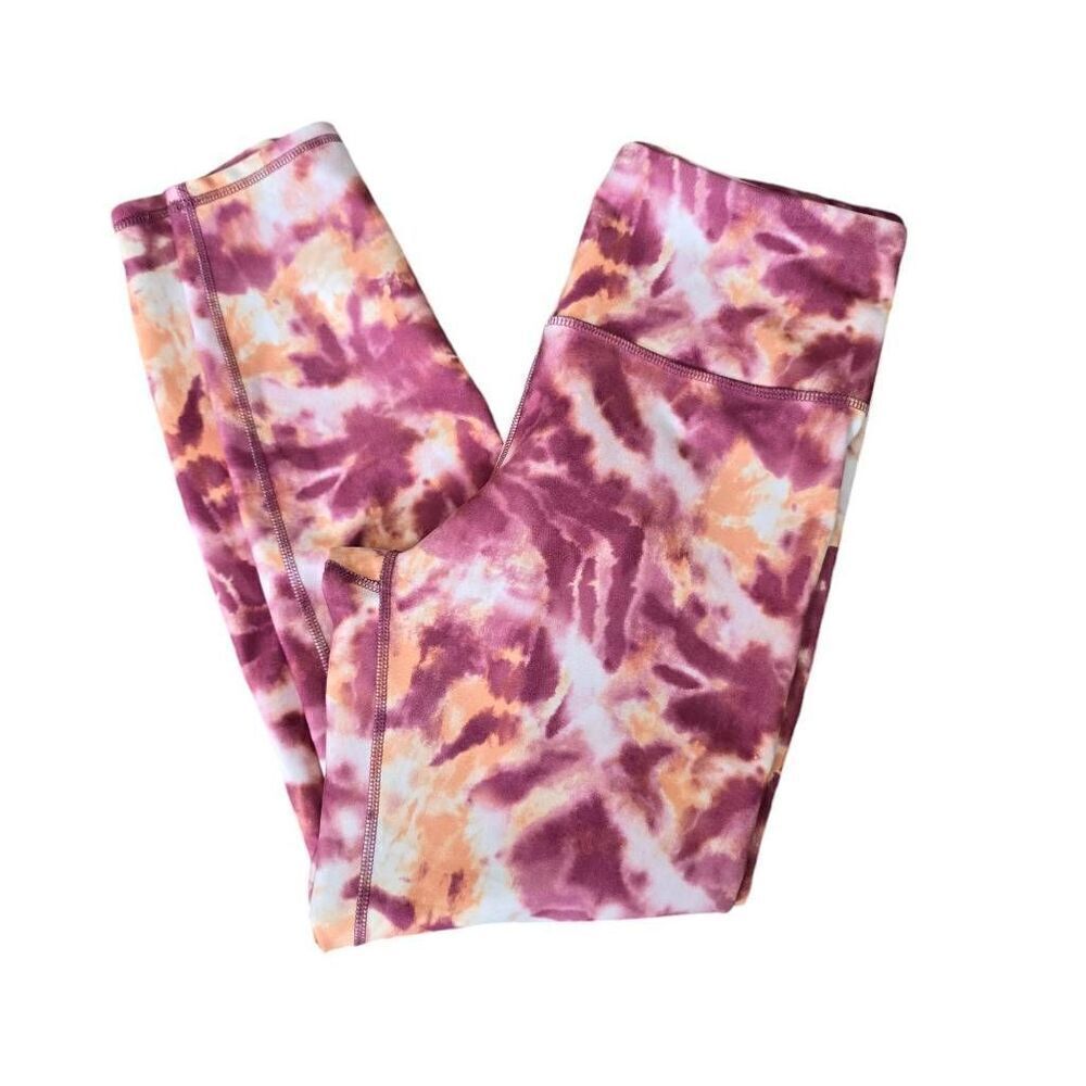 Wildfox Leggings Women's Medium Tie Dye Compression Tummy Control Sportswear